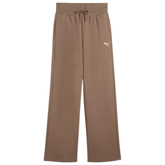 Puma Γυναικείο παντελόνι φόρμας Wardrobe Essentials Relaxed Wide-Leg Sweatpants